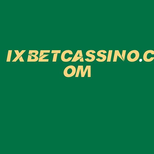 Logo da IXBETCASSINO